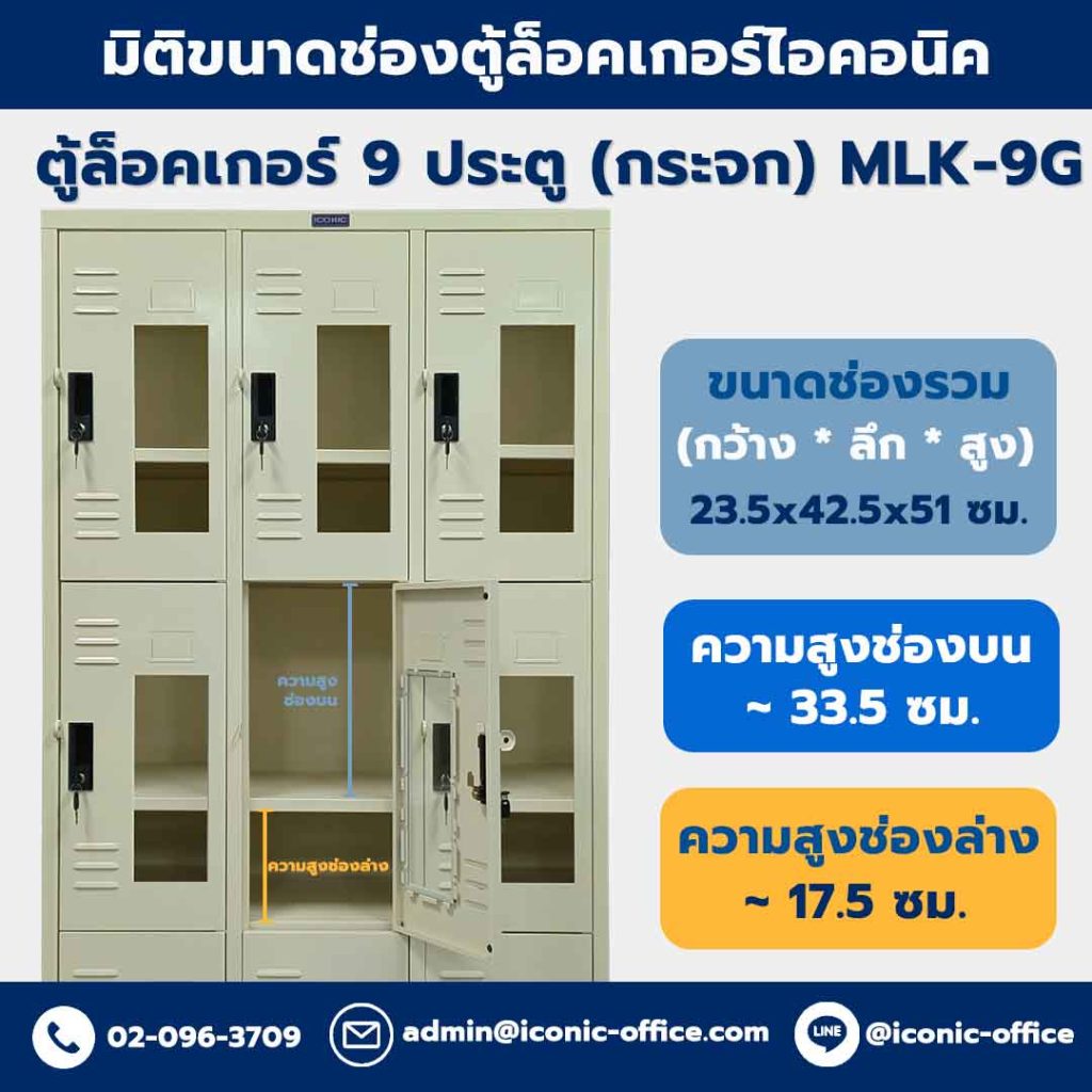 ตู้ล็อคเกอร์ 9 ช่อง, ตู้ล็อคเกอร์, ตู้ Locker, ตู้ล็อคเกอร์เหล็ก